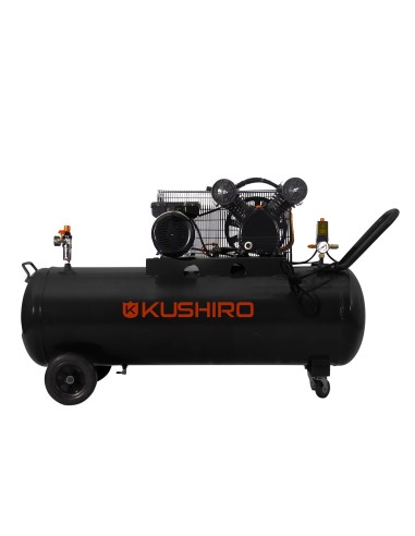 COMPRESOR 200LT 3HP  8BAR BICILINDRICO KUSHIRO