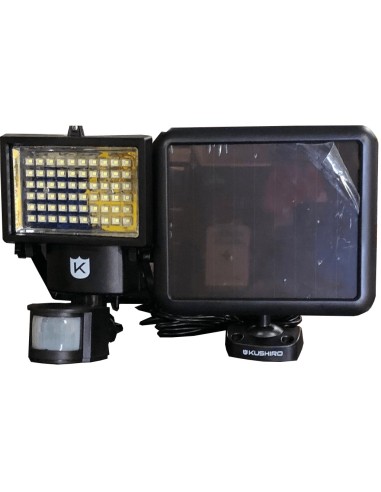 REFLECTOR LED EXTERIOR PANEL SOLAR C/ SENSOR DE MOVIMIENTO 60 LED