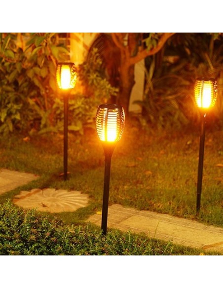 ESTACA SOLAR EFECTO LLAMA