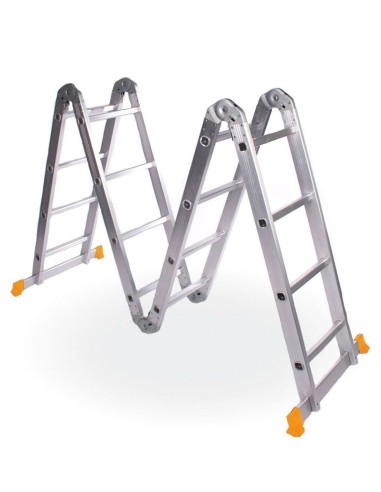 Escalera articulada de aluminio multifunción...