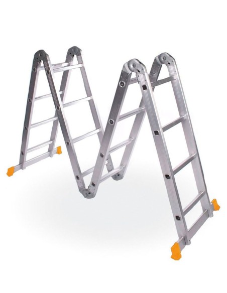 Escalera articulada de aluminio multifunción 4x4 4.7 Mts