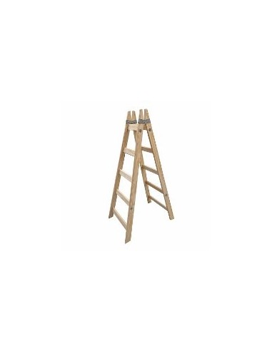 ESCALERA DE MADERA PINTOR 5 ESCALONES