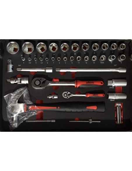 MALETIN CAJA HERRAMIENTA DIELECTRICAS 44 PZAS JUE99 UDOVO