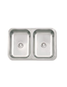 PILETA DE ACERO DOBLE 56X37X14 DH56