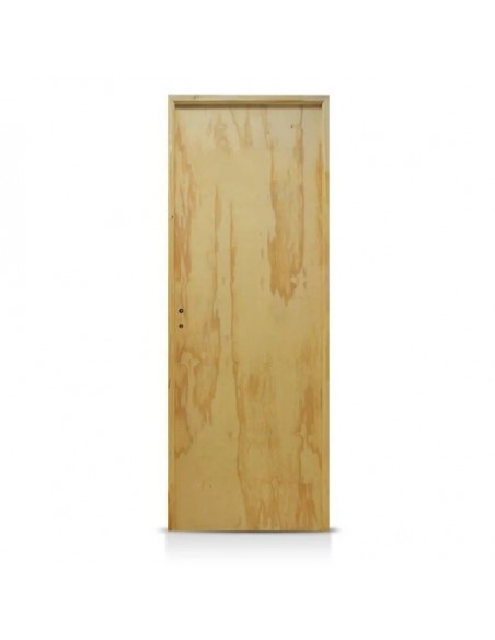 PUERTA PLACA PINO 0.80 CON MARCO DE MADERA