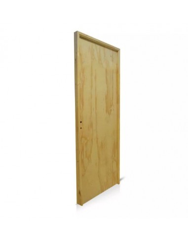 PUERTA PLACA PINO 0.80 CON MARCO DE MADERA