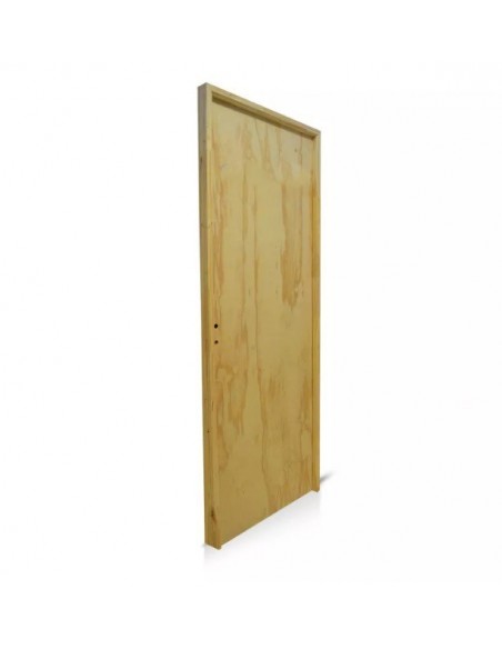 PUERTA PLACA PINO 0.80 CON MARCO DE MADERA