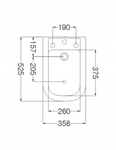 BIDET BARI FERRUM BLANCO BKM3 2