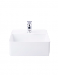 LAVATORIO KIRA SQUARE 3800X380 APOYO BLANCO