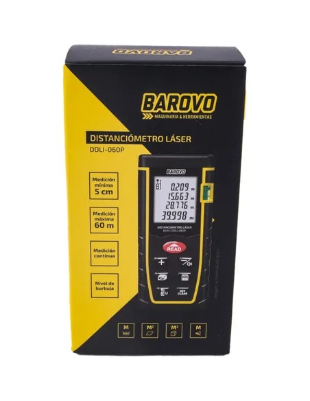 DISTANCIOMETRO LASER 60M BAROVO DDLI-060P