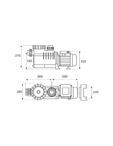 Bomba Para Piletas Vulcano 1/2hp Autocebante -...