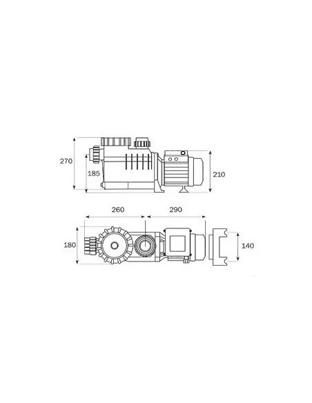 Bomba Para Piletas Vulcano 1/2hp Autocebante - 106010