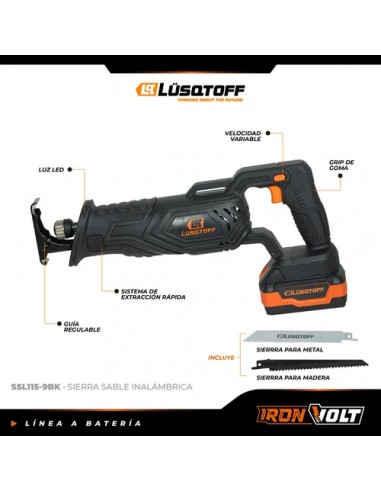 SIERRA SABLE A BATERIA 18V LUSQTOFF