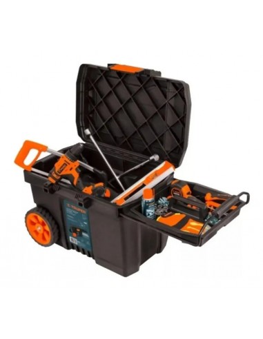 CAJA DE HERRAM. C/ RUEDAS 57 LTS LARGO 58 CM