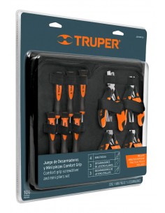 JGO . 4 MINI PINZAS+6 DEST PRECISION ESTUCHE 18200