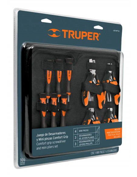 JGO . 4 MINI PINZAS+6 DEST PRECISION ESTUCHE 18200