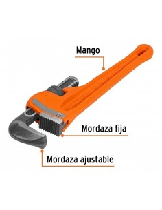 LLAVE PARA CAÑOS TIPO STILSON LARGO 20 CM 8" 15835 2