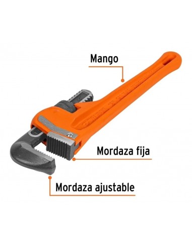 LLAVE PARA CAÑOS TIPO STILSON LARGO 20 CM 8" 15835