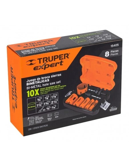 JUEGO SIERRA COPA P/MAD/ALU 8PZ 3/4 - 2 1/4 15405