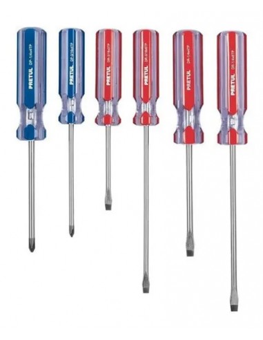JUEGO DE DESTORNILLADORES 6 PZ JD-6TP 20214