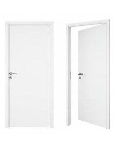 PUERTA PLACA PRACTIKA BLANCO 70/10 MARCO DE MADERA