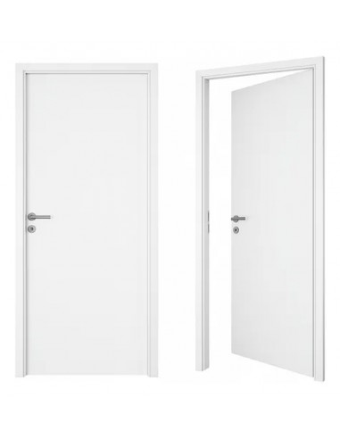 PUERTA PLACA PRACTIKA BLANCO 70/10 MARCO DE MADERA
