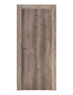 PUERTA PLACA TEKST SC NOGAL MARCO DE MADERA 80/10 D