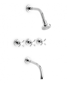 GRIFERÍA PARA BAÑERA FIORE CRUZ CR SUDAMERICANA