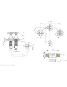 GRIFERIA P/BIDET TERRA CRUZ CR SUDAMERICANA 2