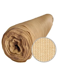 TEJIDO MEDIA SOMBRA 4MT 90% BEIGE  X METRO