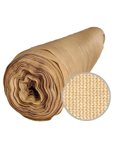 TEJIDO MEDIA SOMBRA 4MT 90% BEIGE  X METRO